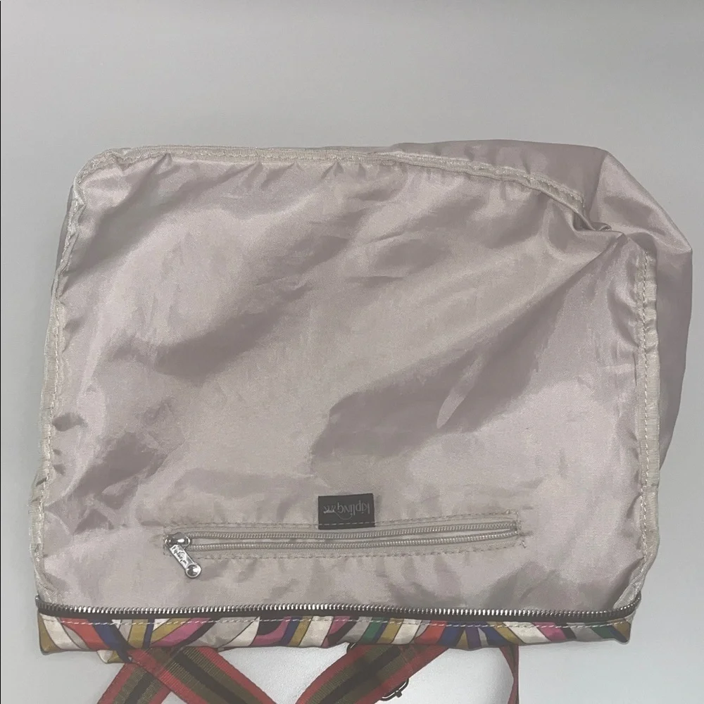Kipling Bold Colorful Striped Women's large crossbody Bag